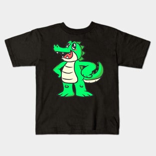 Crocodile animal motif alligator animal welfare for children Kids T-Shirt